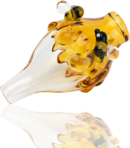 Empire Glassworks Honey Drip Bubble Cap - Bee (800x800), Png Download