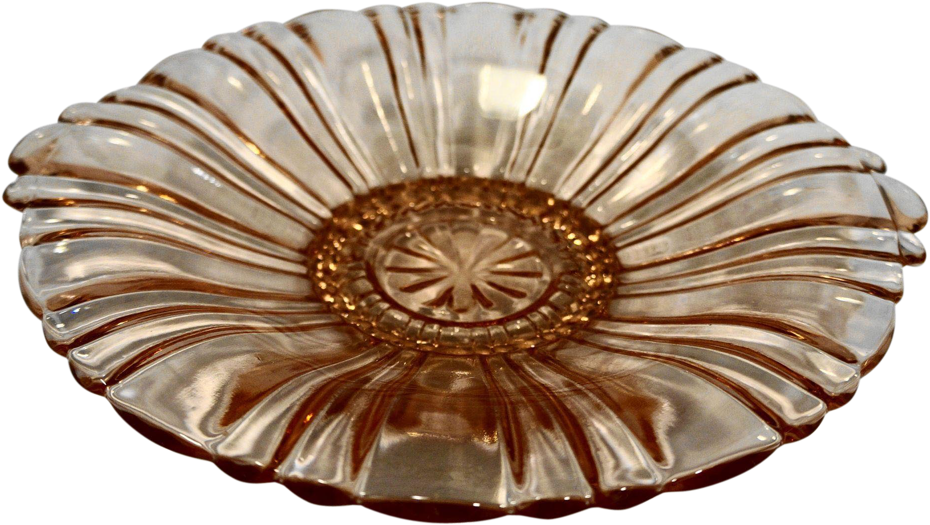 Hocking Old Cafe Pink Mint Candy Dish 8 1/2 In Depression - Mint (1868x1868), Png Download