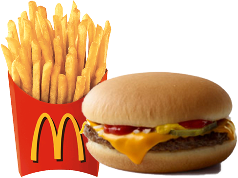 Quarter Pounder With Fries (500x500), Png Download