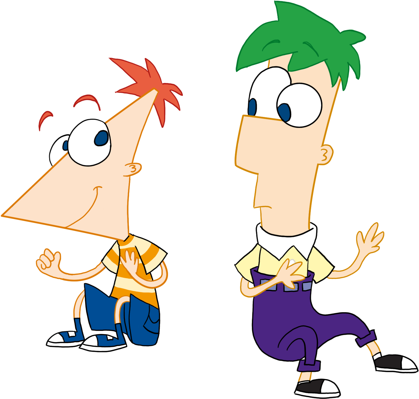 Phineasandferb2 - Phineas Y Ferb Animados (1602x1681), Png Download