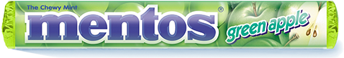 Mentos Green Apple Chewy Mints - Candy (500x500), Png Download