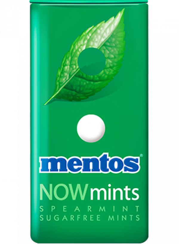 Mentos Now Mints Spearmint Buy It At Www - Mentos Spearmint Now Mint (600x816), Png Download
