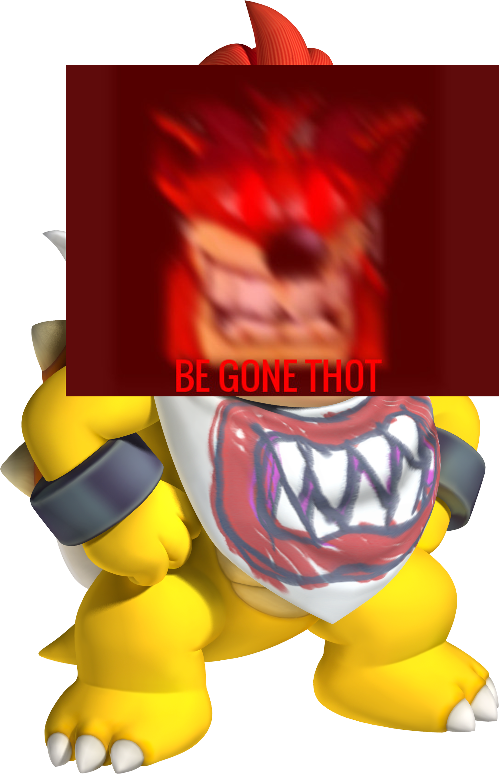 Thot Jr - Bowser Jr And Joseph (1647x2554), Png Download