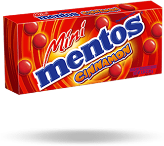 Mentos Mini Cinnamon 80g - Mini Mentos Chewy Mint Cinnamon, 2.82 Oz (415x415), Png Download