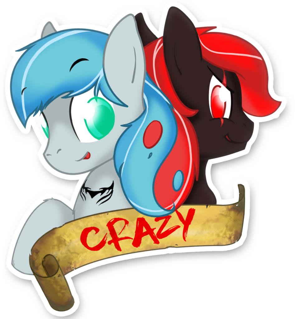 Hardlugia, Black Coat, Blue Mane, Duo, Green Eyes, - Cartoon (1017x1024), Png Download