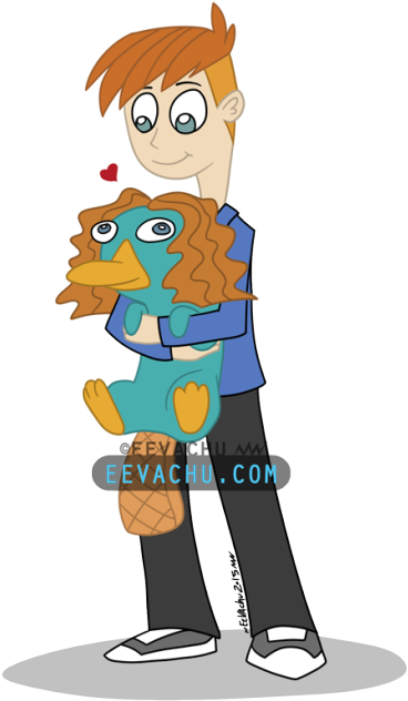 Phineas And Ferb Tumblr - Platypus (500x657), Png Download