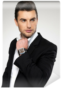 Fashion Young Businessman In Black Suit Wall Mural - Peanut Butter And Jelly For Two Ebook (400x400), Png Download