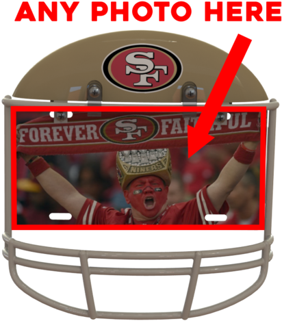 San Francisco 49ers Custom Metal Photo - Fanmats Nfl San Francisco 49ers Mat; 4' X 6' (423x479), Png Download