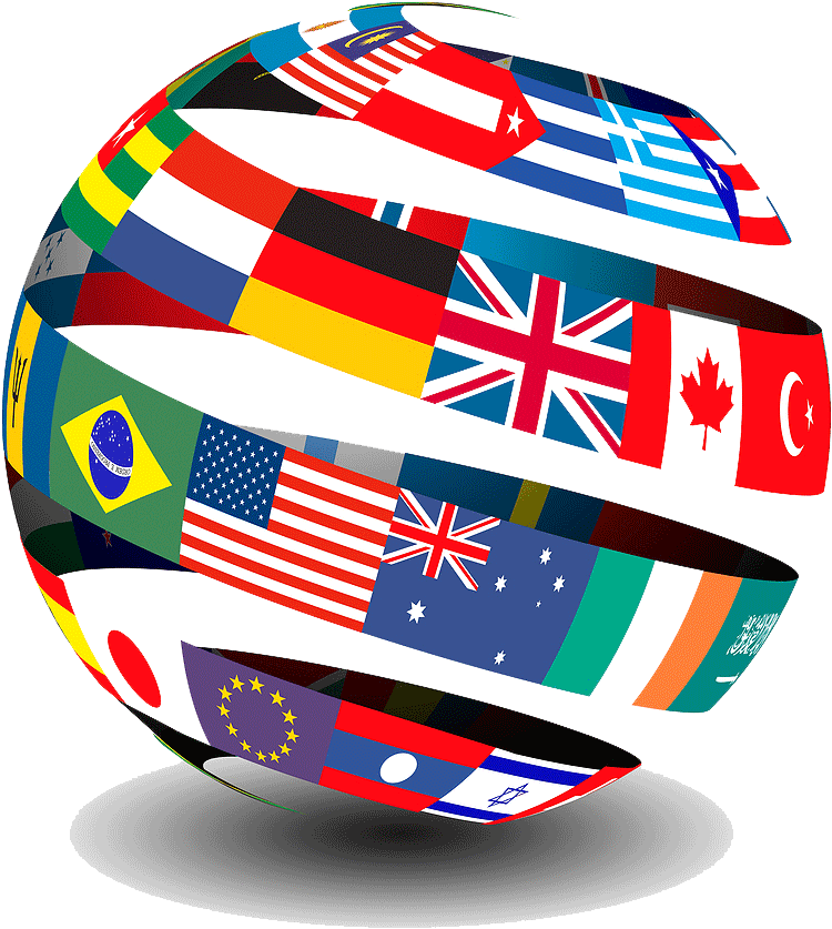 Word Flag Clipart Global - English As A Second Language Png (895x900), Png Download