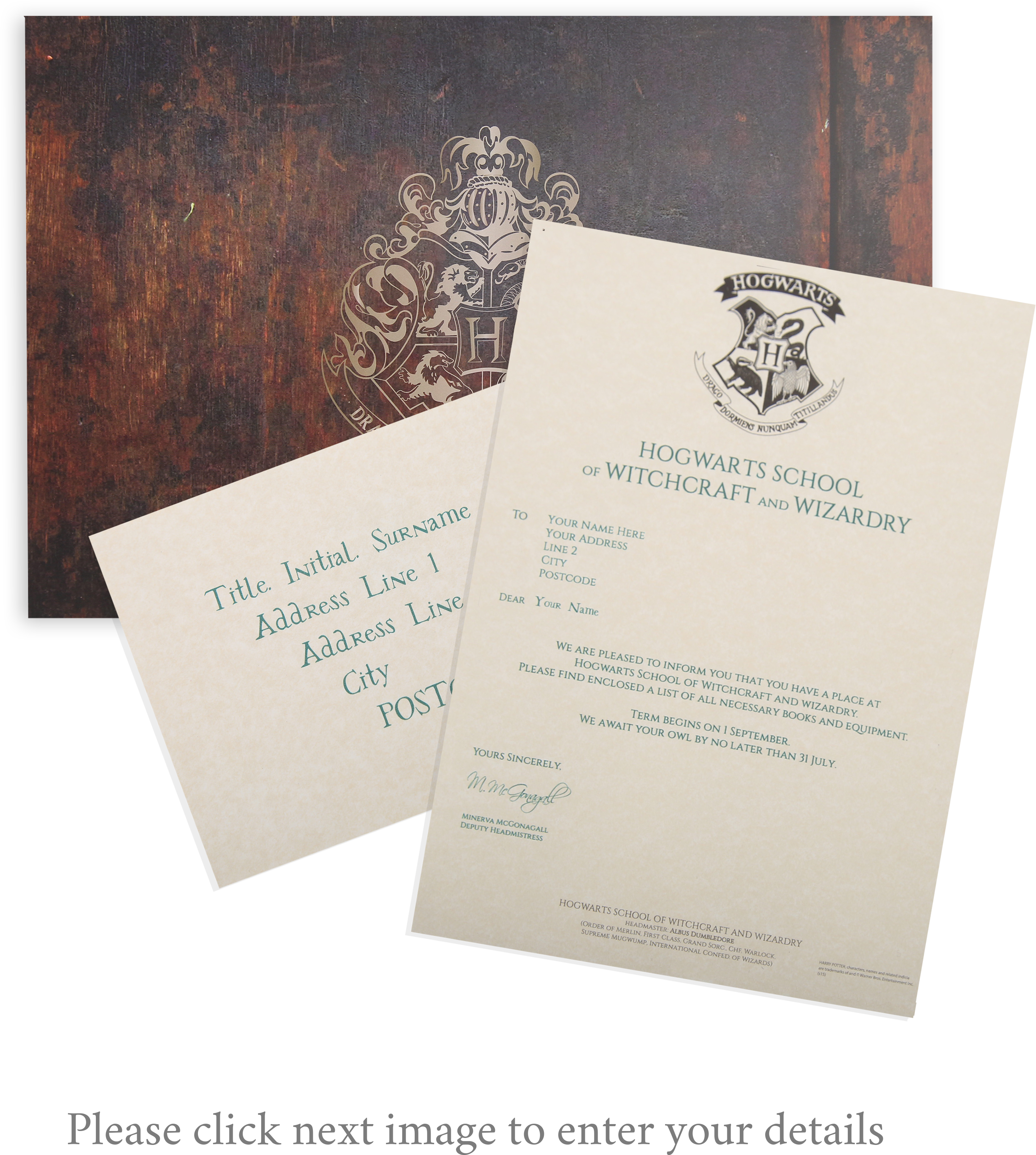 Receive Your Very Own Replica Hogwarts Acceptance Letter (3291x3436), Png Download