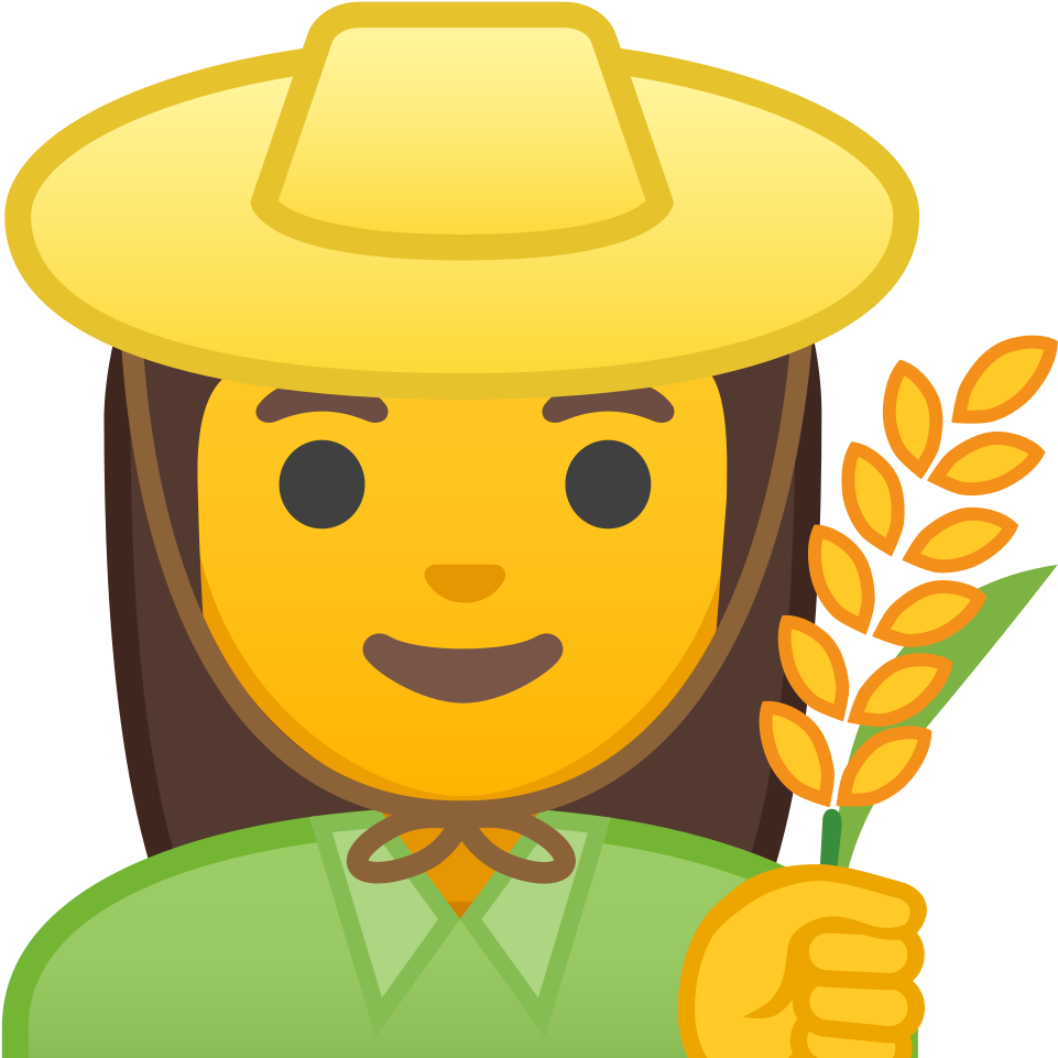 Download Svg Download Png - Farmer Emoji (1024x1024), Png Download