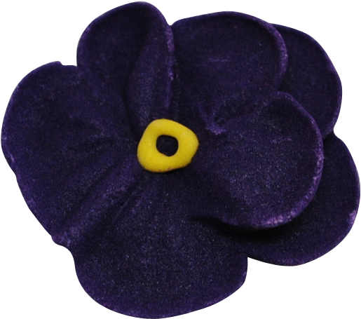 1" Royal Icing Pansy - Pansy (672x670), Png Download
