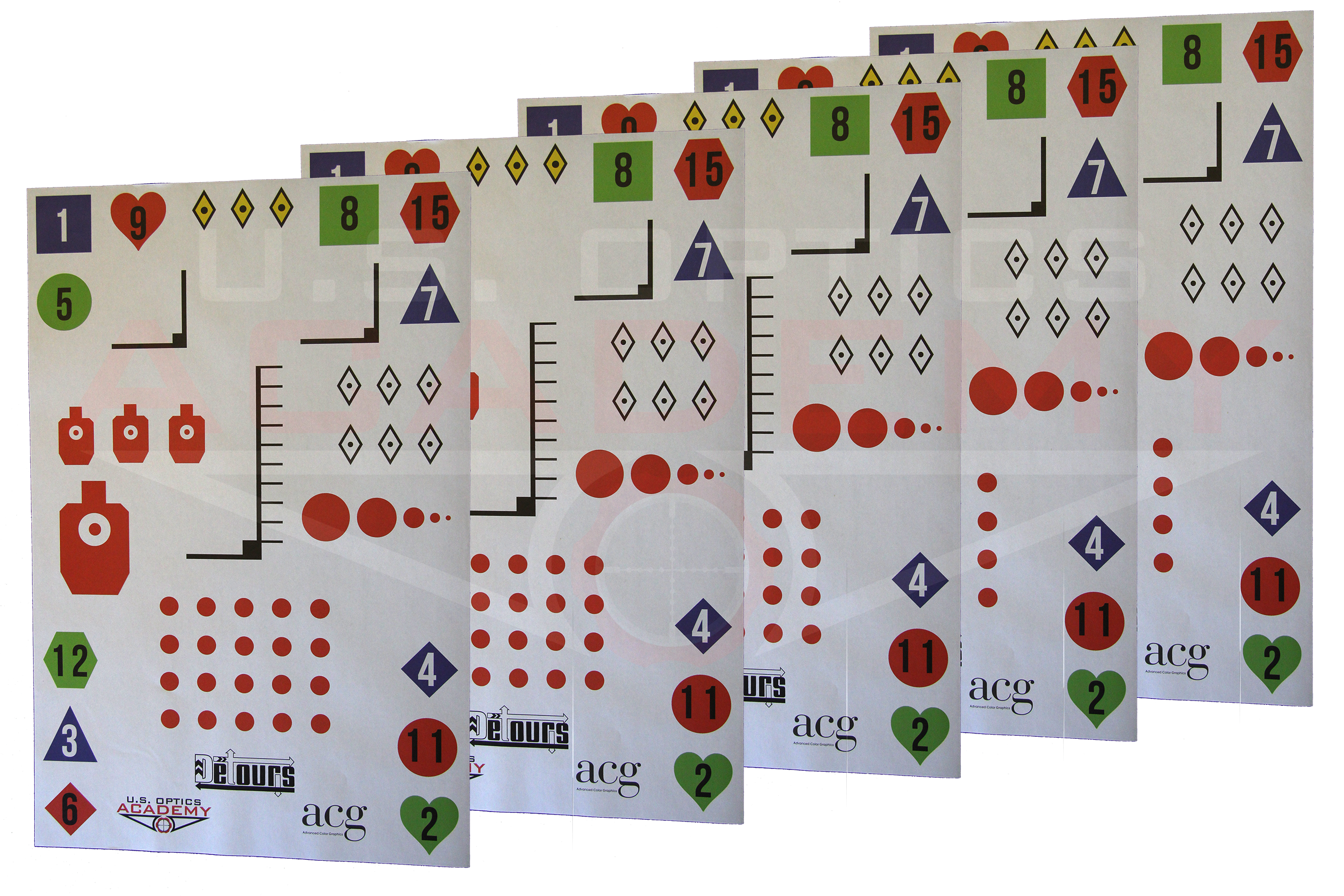 Usoa-targets - Us Optics Targets (2522x1682), Png Download