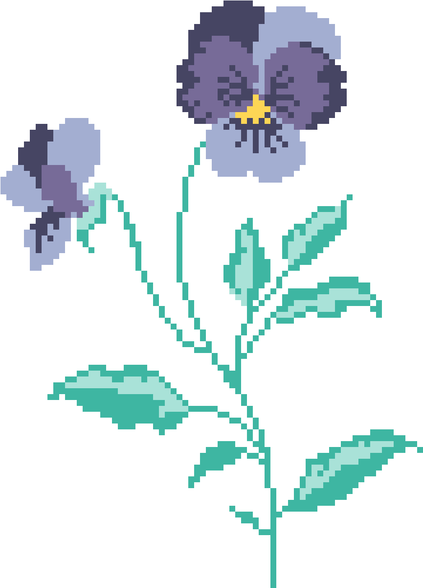 Pansy Flower - Embroidery (1200x1200), Png Download