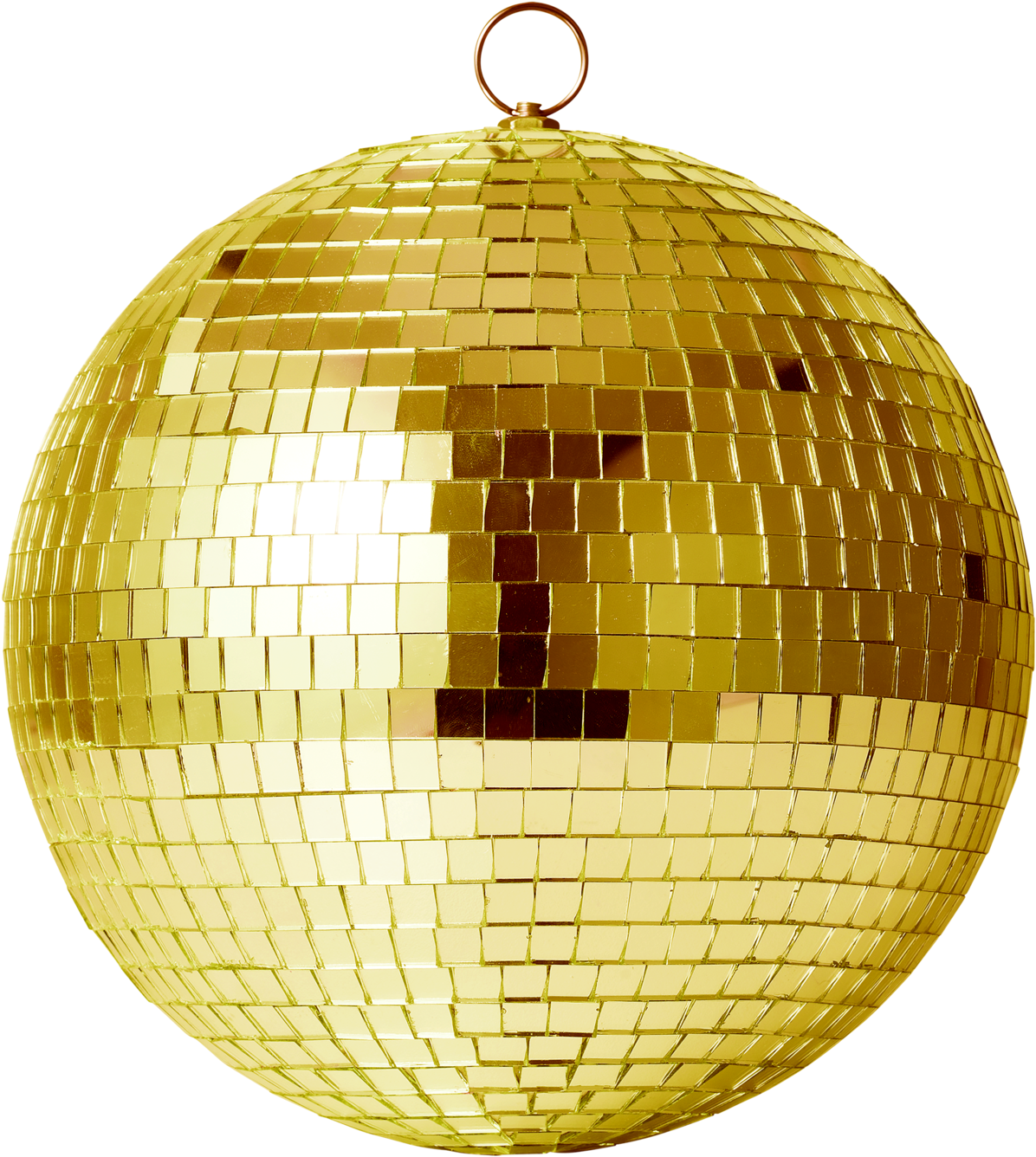 Mini Mirror Balls Gold (2000x2000), Png Download