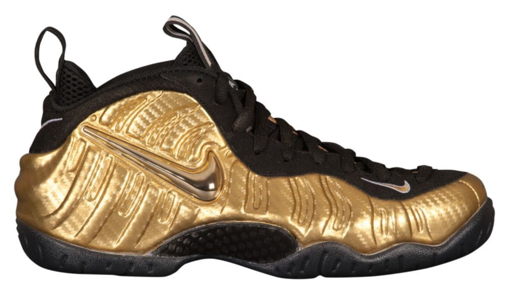 Nike Air - Nike Air Foamposite Pro Metallic Gold (1008x856), Png Download