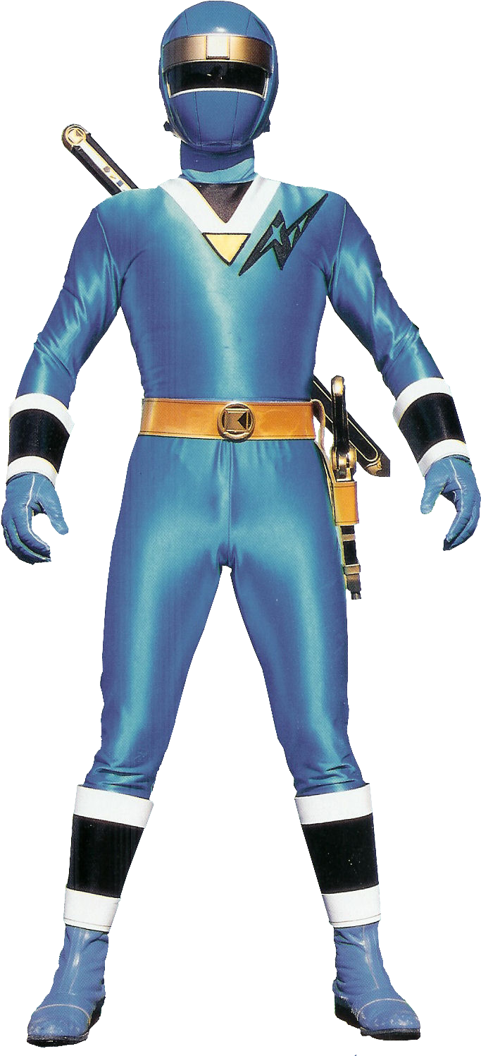Cestro, Blue Aquitian Ranger - Mighty Morphin Alien Rangers Blue Ranger (708x1504), Png Download