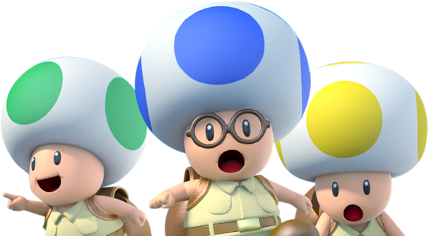 Captain Toad Treasure Tracker Blue Toad (607x335), Png Download