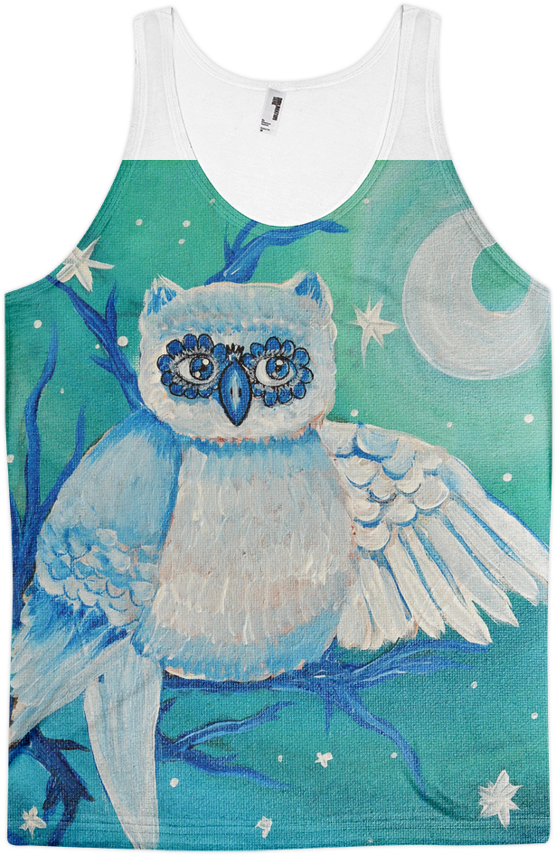 White Owl Tank - Active Tank (1000x1000), Png Download