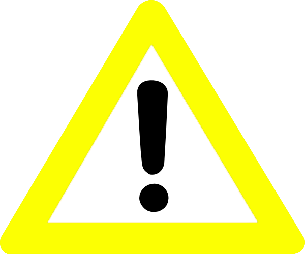 Warning Yellow - Oznaczenia Wiekowe W Telewizji (600x500), Png Download