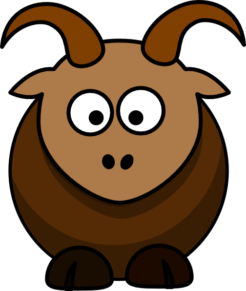 How To Set Use Brown Goat Svg Vector (504x596), Png Download