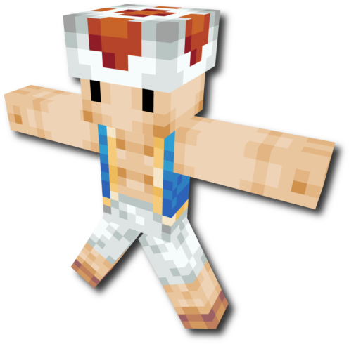 Download Urrmzpng Toad Mario Minecraft Skin Png Image With No