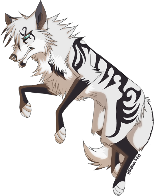 Cute Anime Wolf Drawings Coloring Page For Kids  Turkau