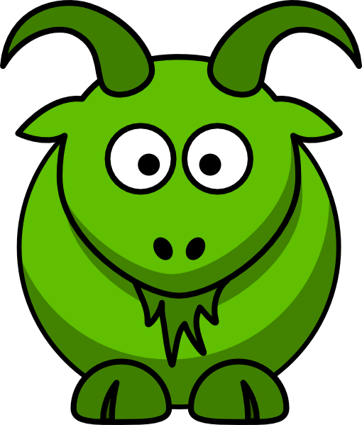 How To Set Use Green Goat Svg Vector (510x599), Png Download