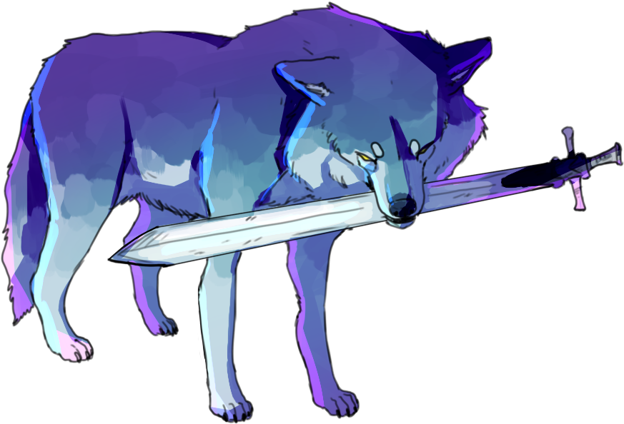 Picture Library The Great Grey Wolf - Cartoon (924x700), Png Download