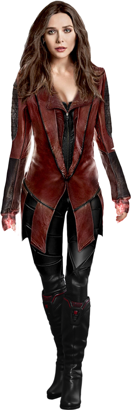 Scarlet Witch Hd Wallpaper - Elizabeth Olsen Avengers Outfit (1024x1448), Png Download