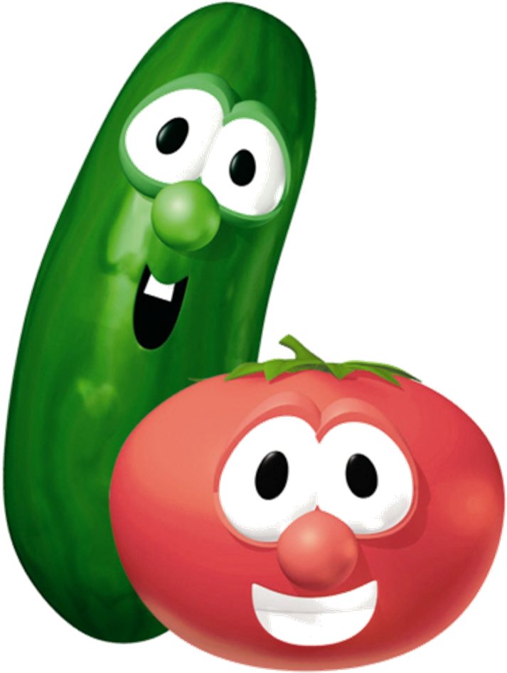 Bob And Larry - Larry And Bob Veggie Tales (765x948), Png Download