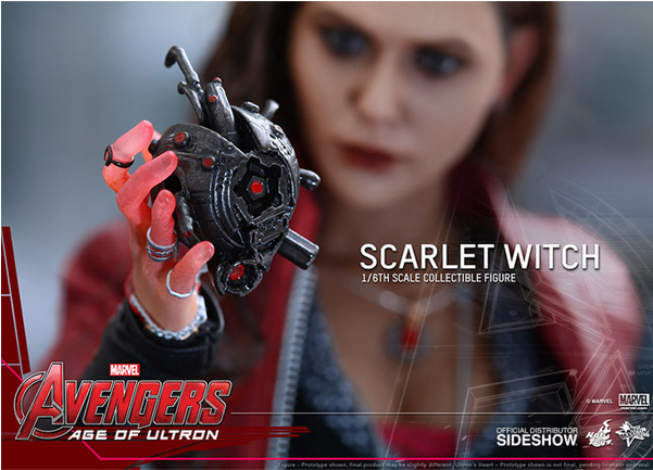 Age Of Ultron - Hot Toys 1:6 Scale Scarlet Witch Avengers Age Of Ultron (600x600), Png Download