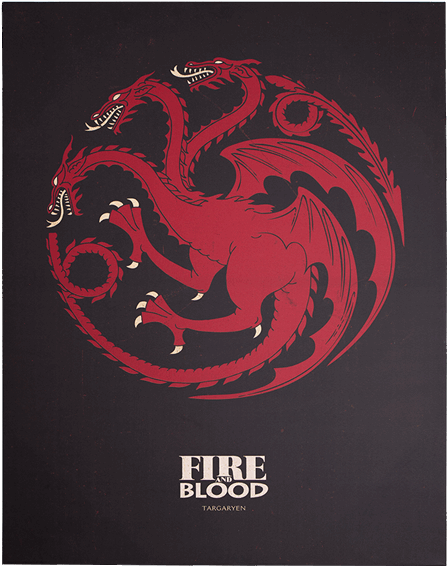 1 Of - House Targaryen Sigil (600x600), Png Download