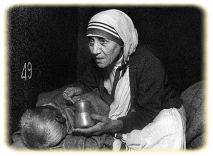Download Madre Teresa Di Calcutta Mother Teresa Helping The Leprosy Png Image With No Background Pngkey Com