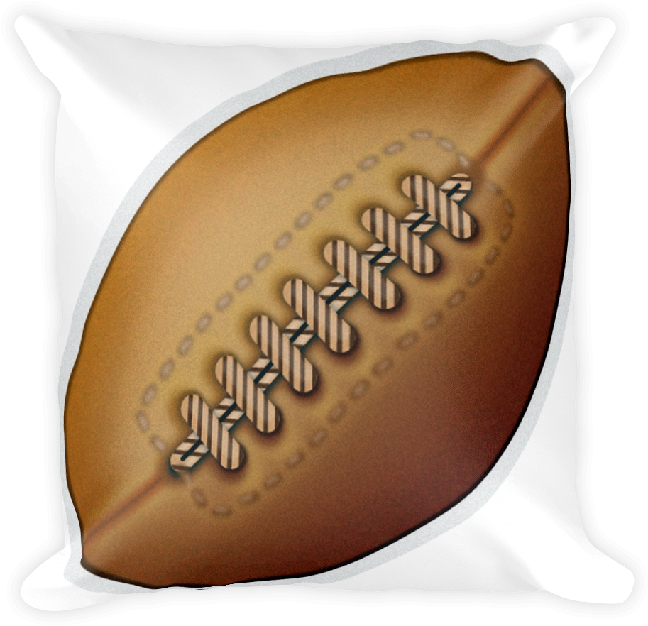 Emoji Pillow Rugby Football Emoji Free Transparent PNG Download