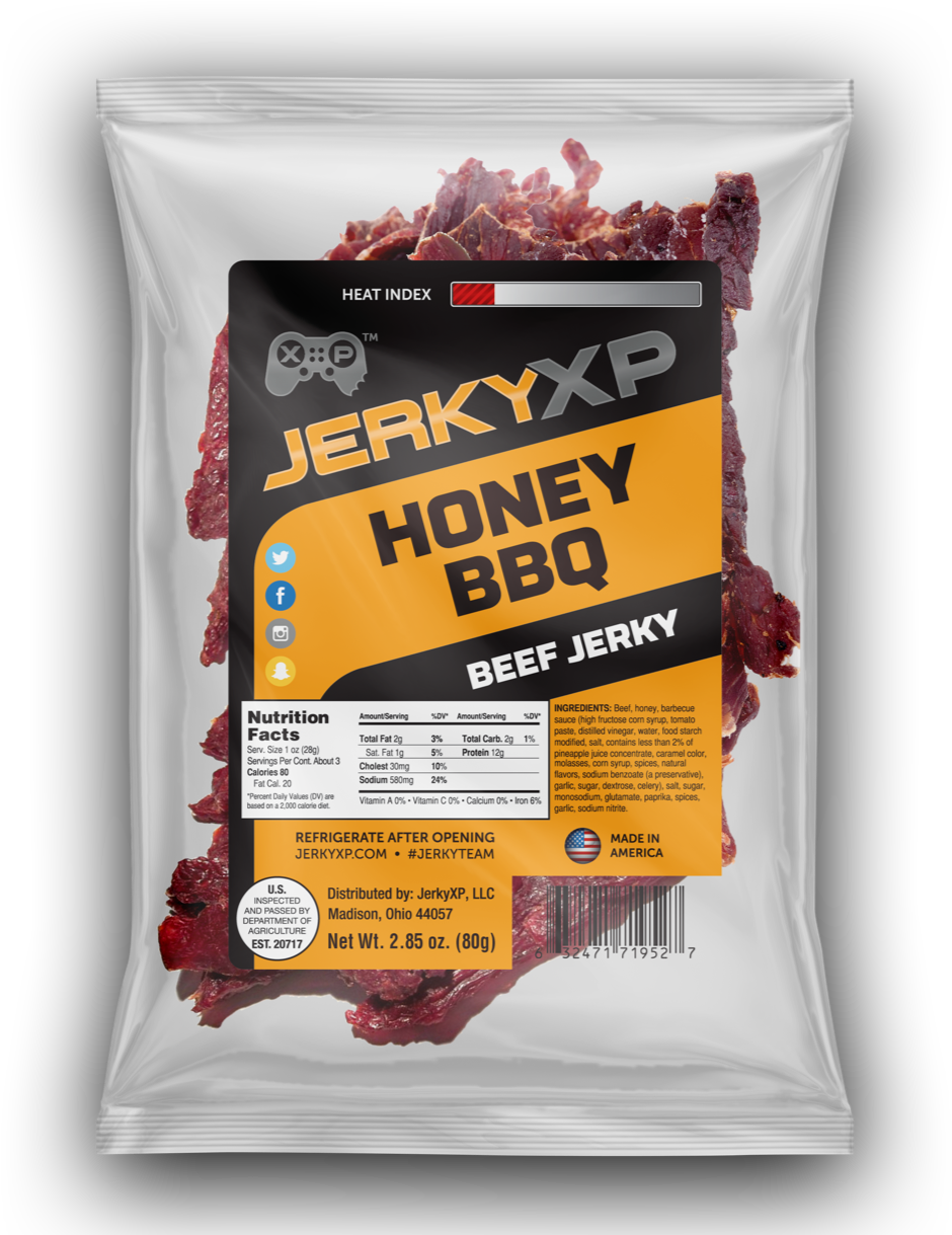 Honey Bbq - Sweet Bbq Jerkyxp (1424x1224), Png Download