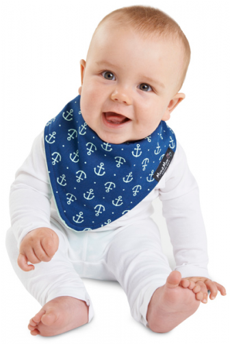 Sale Mum 2 Mum Fashion Bandana Wonder Bib Navy Anchor - Baby (500x500), Png Download