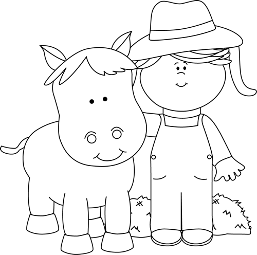 pix Cute Farm Clipart Black And White download my cute graphics clipart black