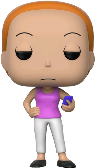 Rick And Morty - Rick And Morty Summer Pop! Vinyl Figure (600x600), Png Download