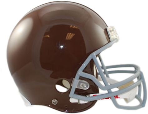Green Bay Packers Throwback 1929 Full Size Authentic - Packers Mini Helmet Brown (505x490), Png Download