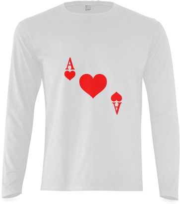 Ace Of Hearts Sunny Men's T Shirt (model T08 - Sweatshirt (500x500), Png Download