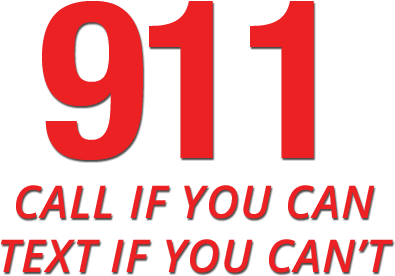 911 Call If You Can Text If You Can't - Graphic Design (400x400), Png Download