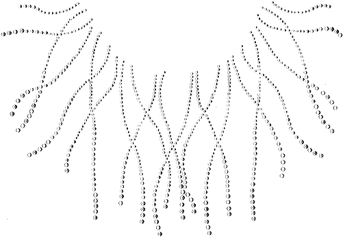 Crystal Strings Scoop Neckline - Line Art (500x484), Png Download