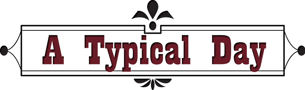 Riverdale's Typical Day Is Laid Out In The Following - Typical Day (1038x309), Png Download