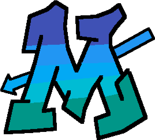 Grafiti Letter M - Alphabet (1000x1000), Png Download