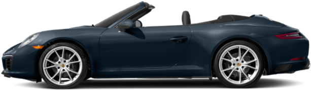 New 2019 Porsche 911 Turbo - 2018 Targa Porsche Black (640x480), Png Download