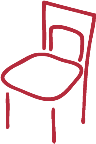 The Red Chair - Chair (354x500), Png Download