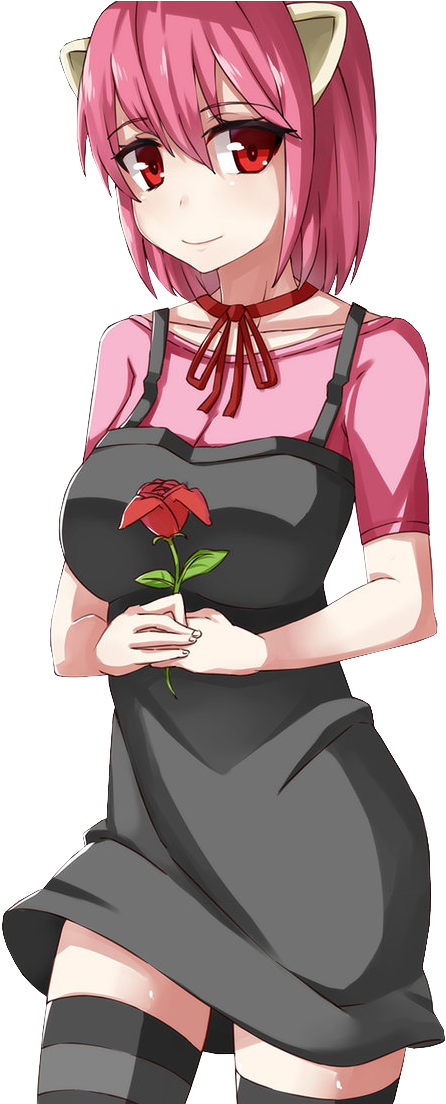 Render Anime - Lucy Elfen Lied Render (725x1103), Png Download