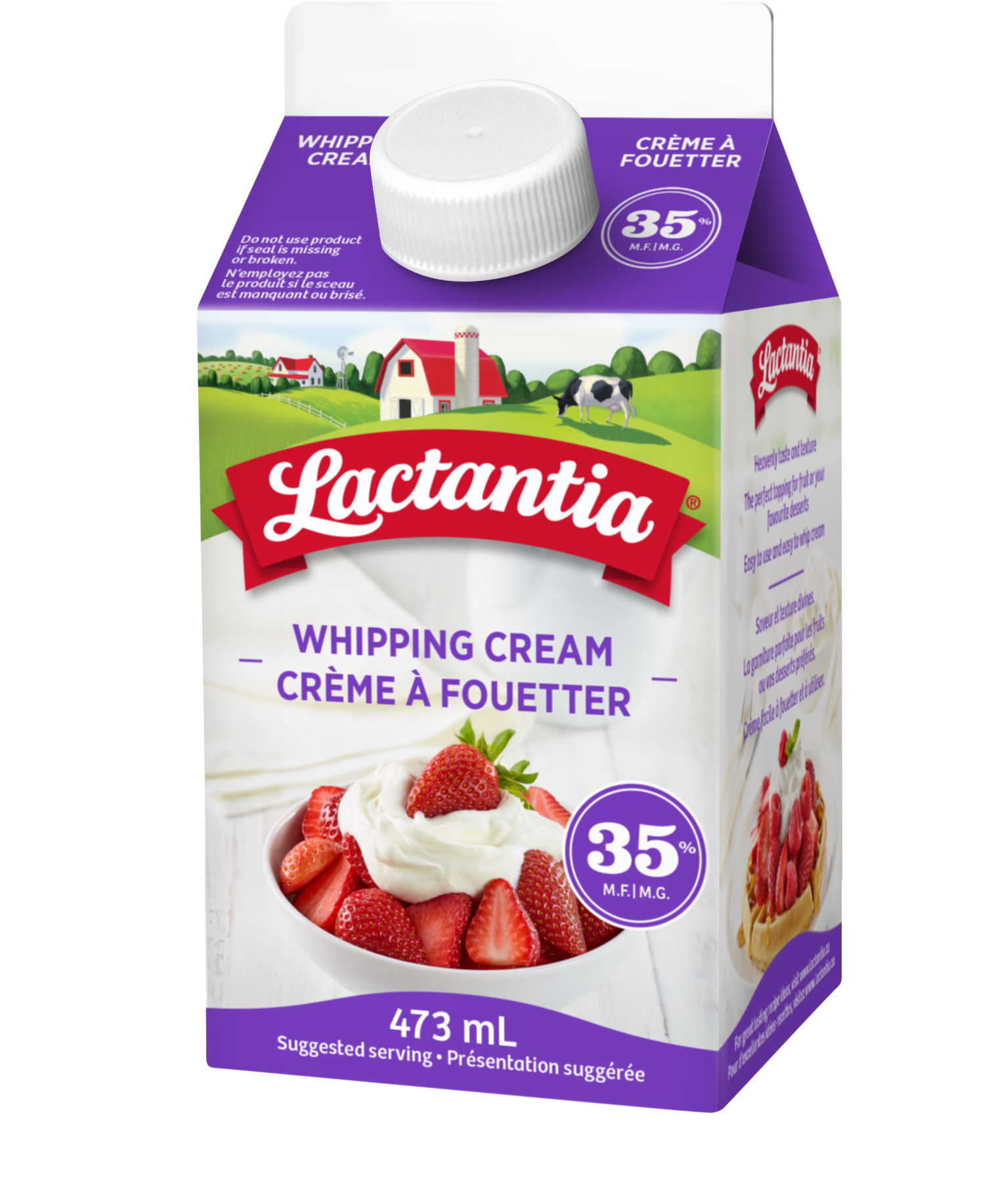 Lactantia Whipping Cream (1576x1935), Png Download