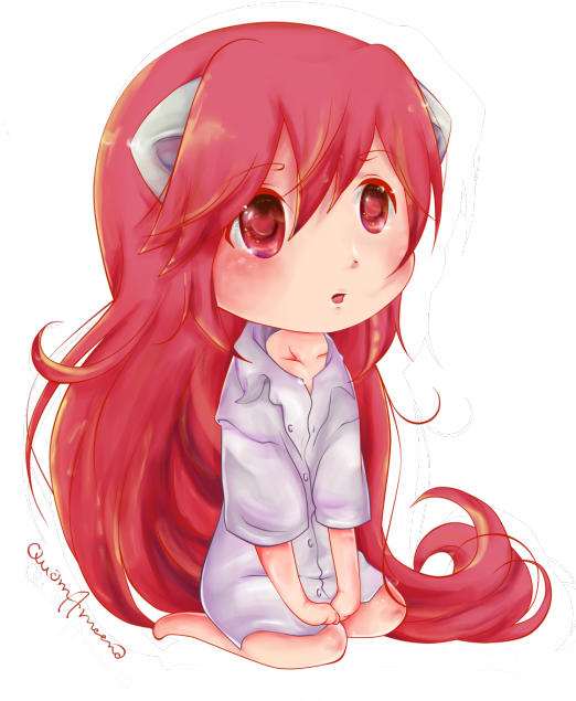 Elfen Lied エルフェンリート - Drawing (540x675), Png Download